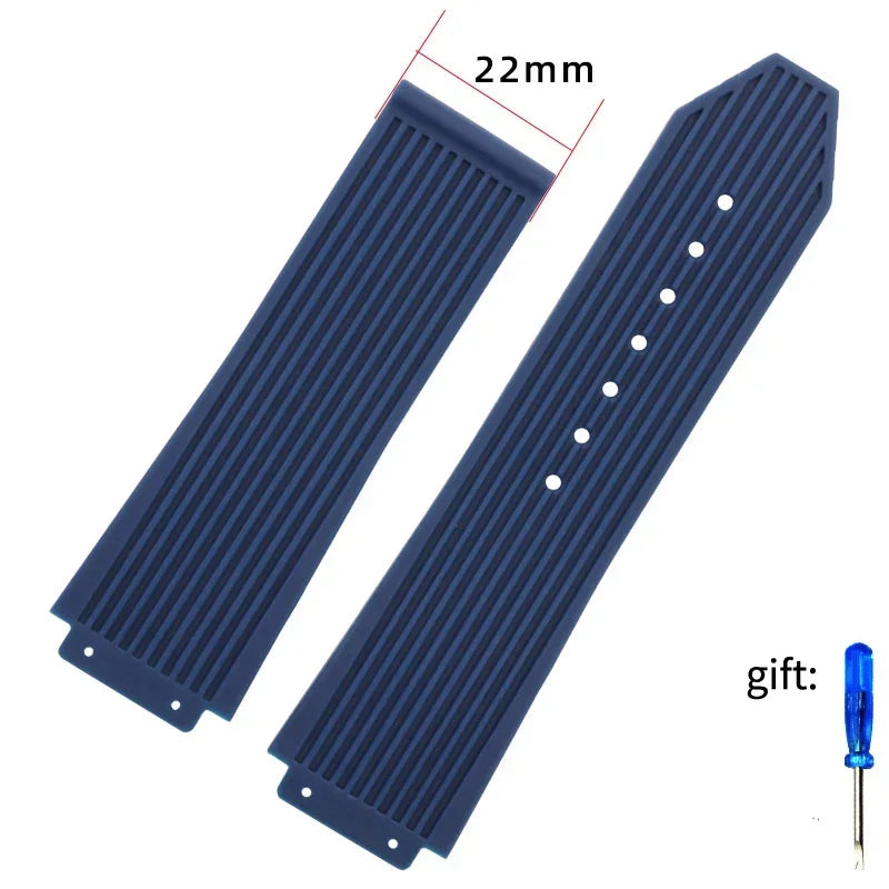 Waterproof Silicone Rubber Watch Strap | Replacement Band