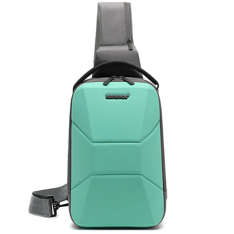 Men's Waterproof Chest Bag with USB Port | Stylish & Lightweight
