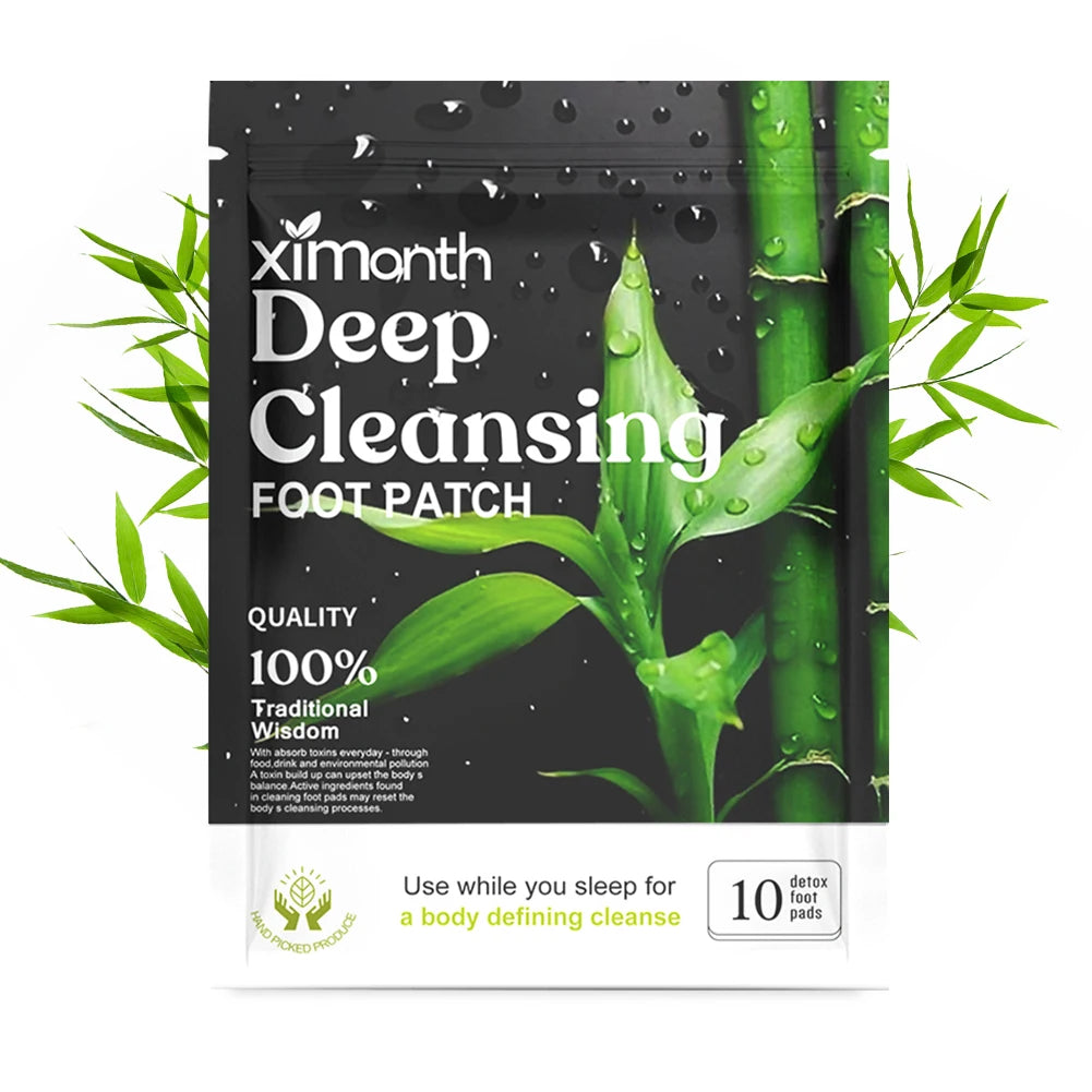 Natural Detox Foot Patches for Stress Relief & Deep Sleep
