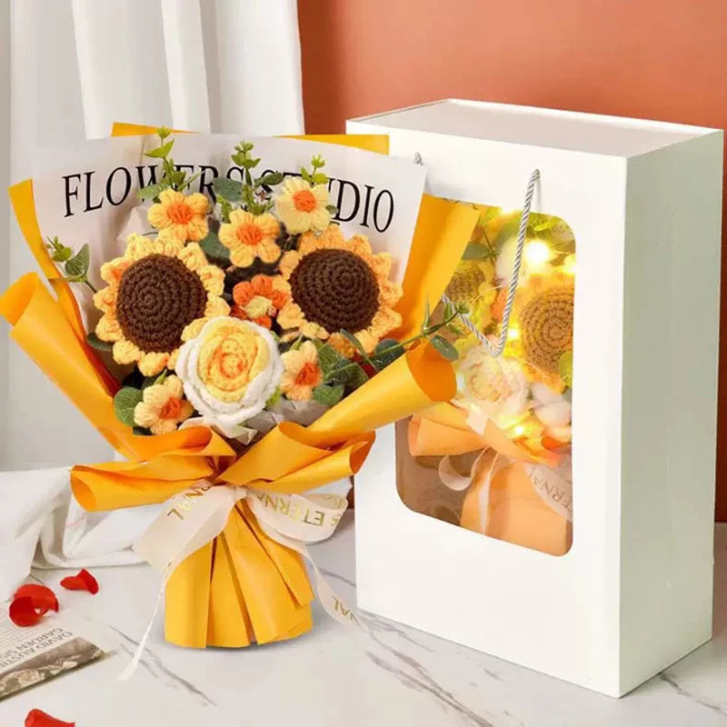 Ramo de flores de ganchillo artificiales | Perfecto para cualquier ocasión
