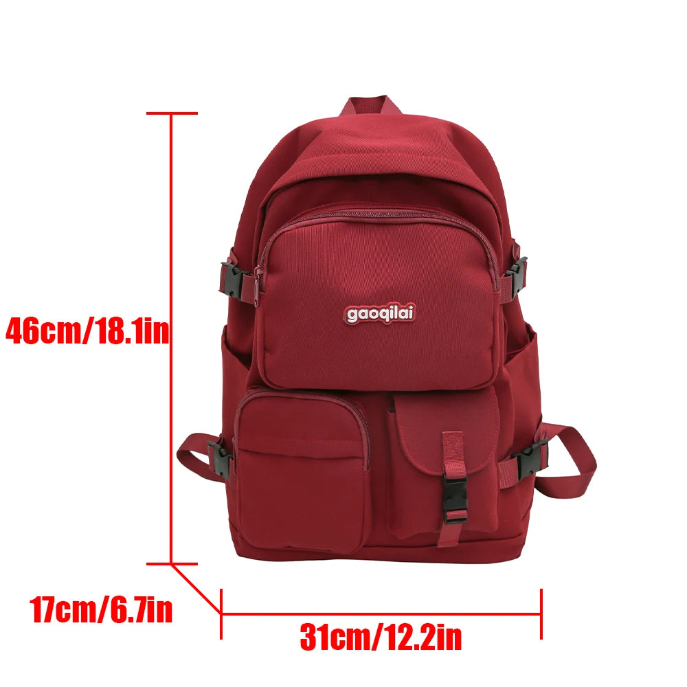 Stylish Versatile Solid Color Backpack for Work & Travel