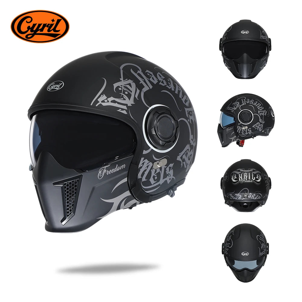 Lightweight Convertible Full Face Helmet for Electric Scooters