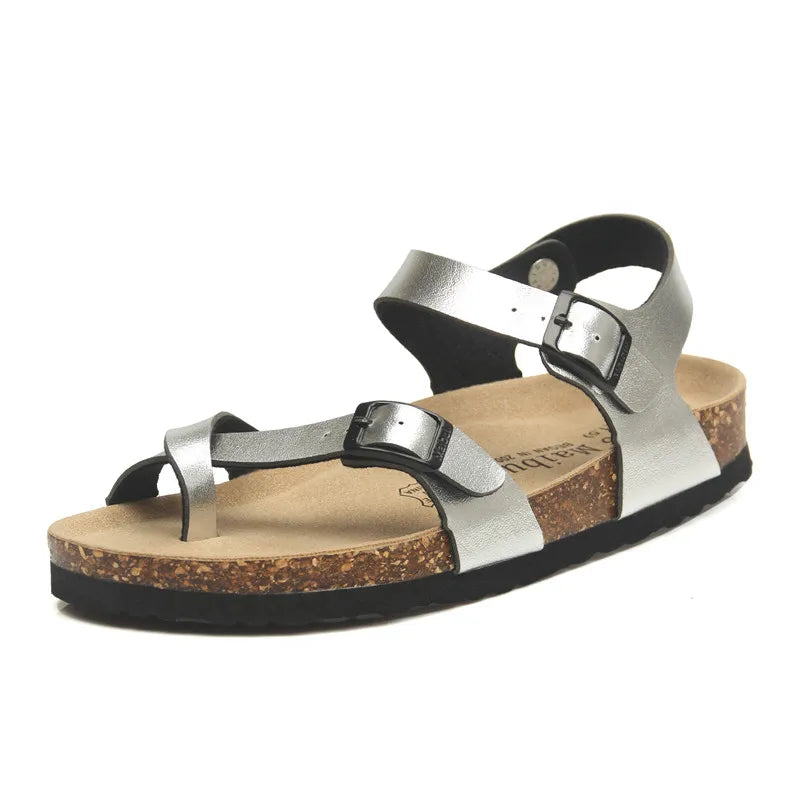Fashion Casual Cork Sandals for Women | Summer Beach Gladiator Shoes