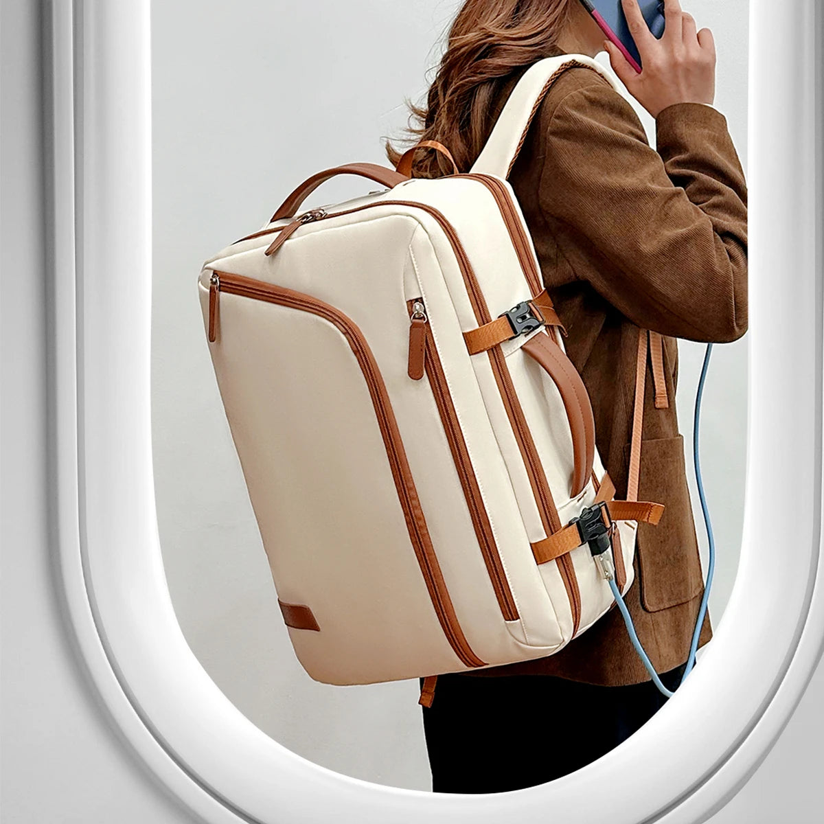 Unisex Simple Business Computer Backpack | Large Capacity Design