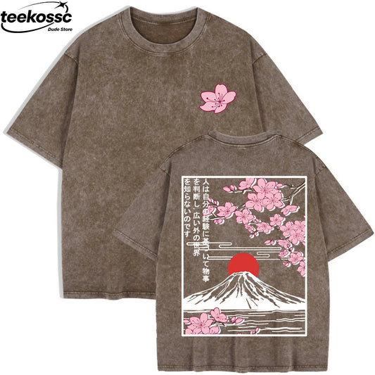 Women's Cherry Blossoms Oversized T-Shirt | Summer Cotton Top