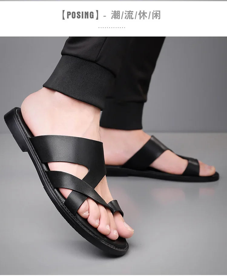 Men's Flat Summer Slippers | Comfortable & Lightweight Beach Sandals