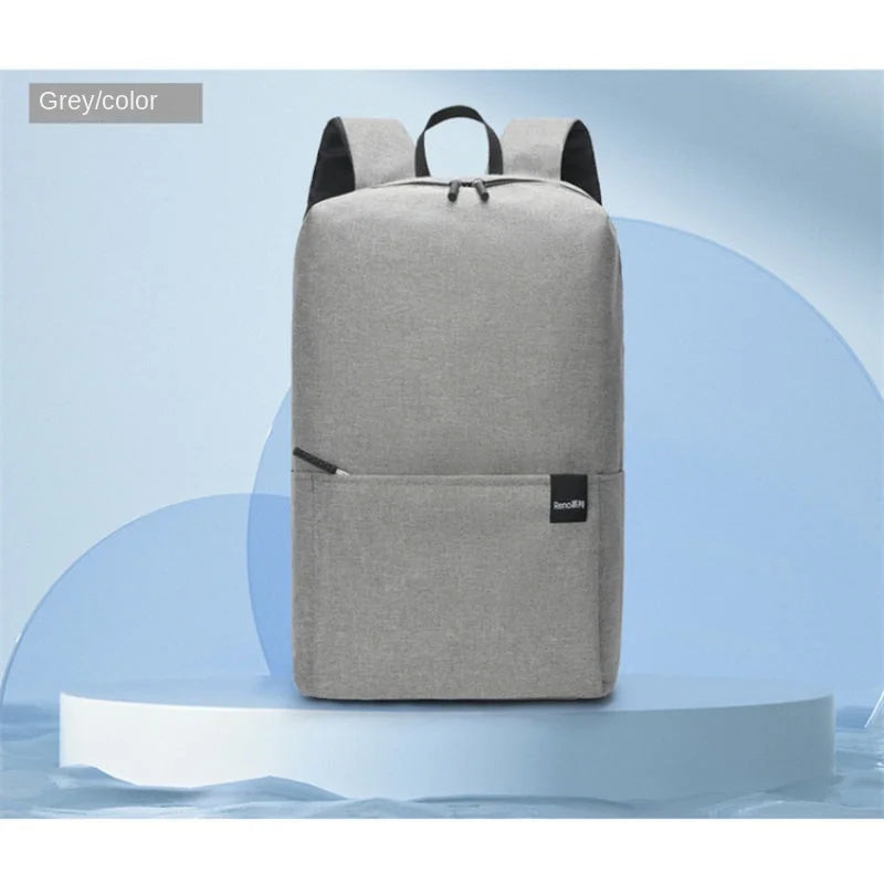 Solid color backpack colorful outdoor student bag small backpack travel bag training class school bag