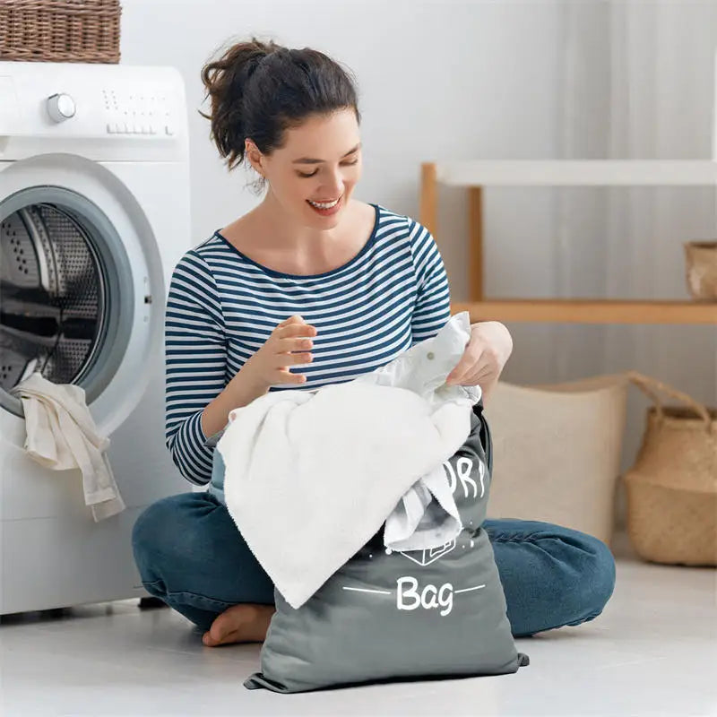 Waterproof Reusable Laundry Bags with Zip | Perfect for Travel & Fitness