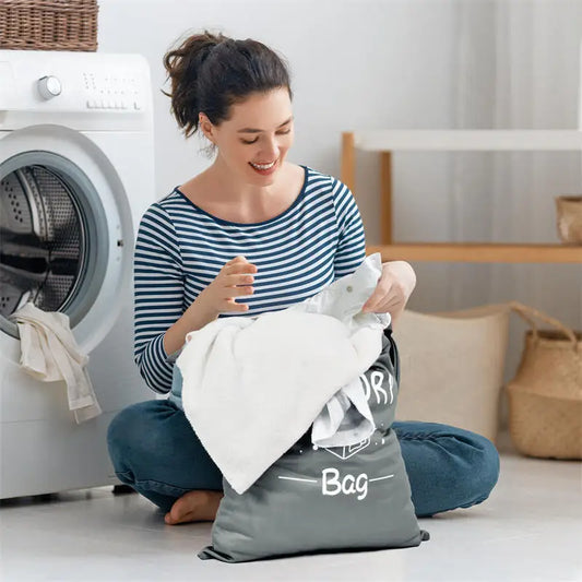 Waterproof Reusable Laundry Bags with Zip | Perfect for Travel & Fitness