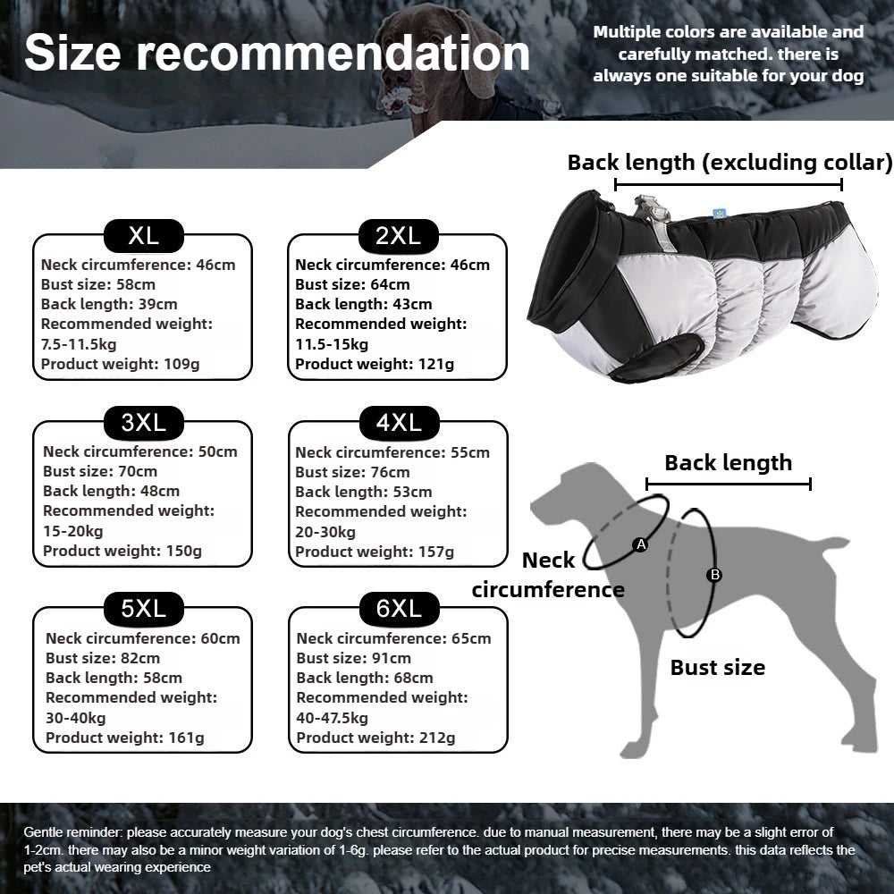 Abrigo Térmico de Invierno para Perros | Chaqueta Aislante y Reflectante para Mascotas