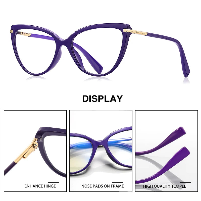 Stylish Cat Eye Reading Glasses | Anti Blue Light Protection