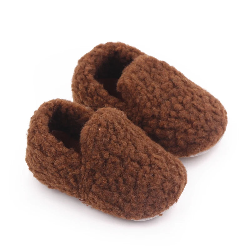 Soft Cotton Baby Prewalking Shoes | Non-Slip Winter Footwear