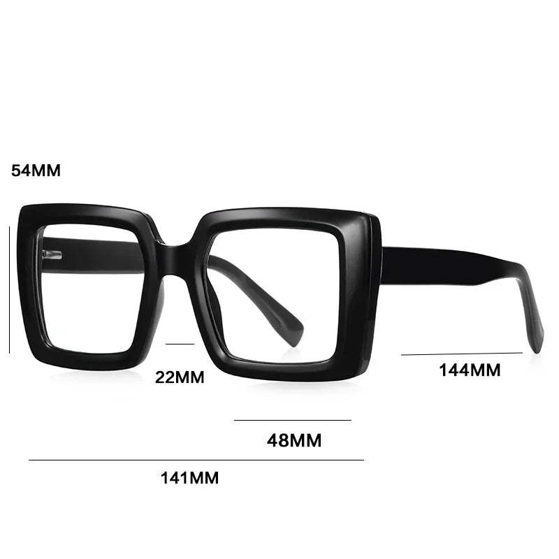 Stylish Square Reading Glasses with Anti Blue Light Protection