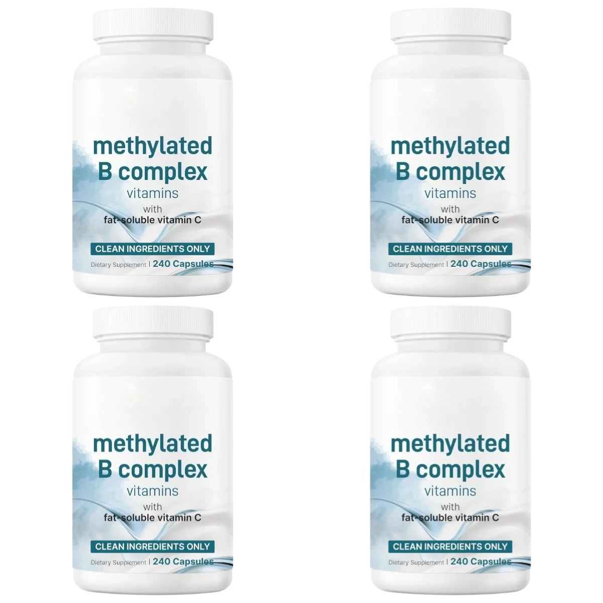 Methylated B Complex Capsules for Energy & Neurological Health
