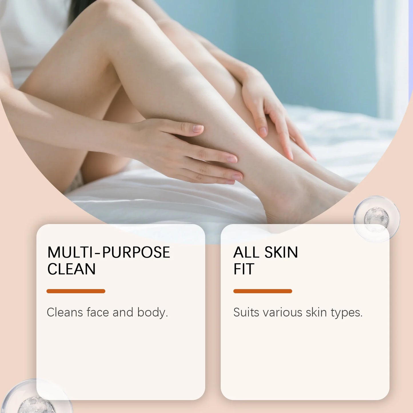 Persimmon Extract Moisturizing Cleansing Soap | Gentle Daily Body Cleanser