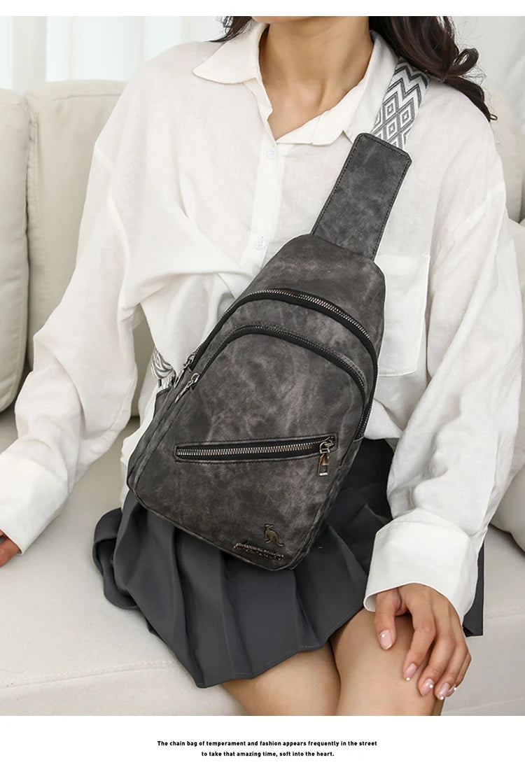 High-Quality Women's Waterproof Chest Bag | Large Capacity Crossbody