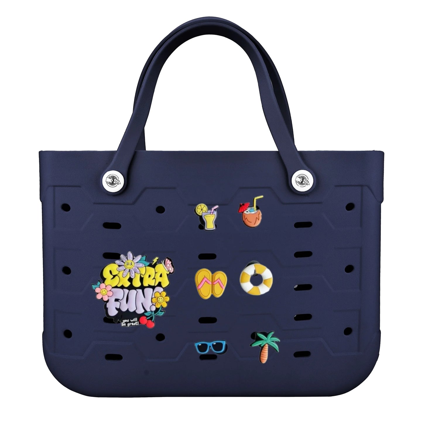 Fashionable Waterproof Beach Bag | Stylish EVA Solid Color Tote