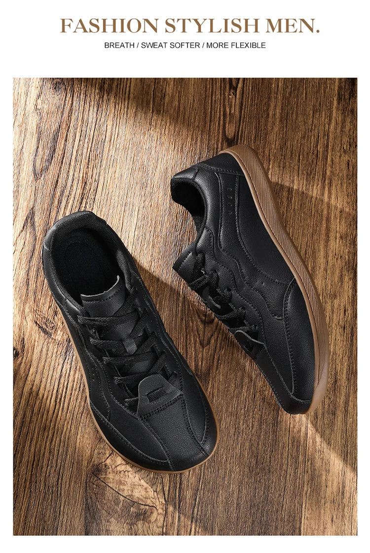 Men's Casual Wide Toe Box Sneakers | Comfortable Non-Slip Trainers