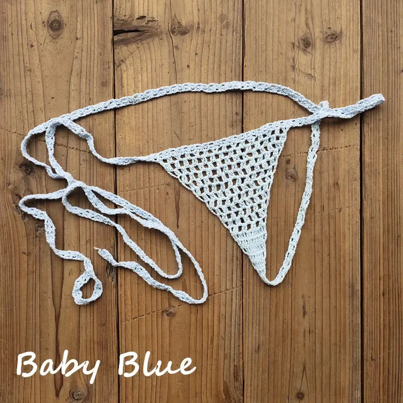 Mini Crochet Lace Thong Bikini | Perfect for Sunbathing & Swimming