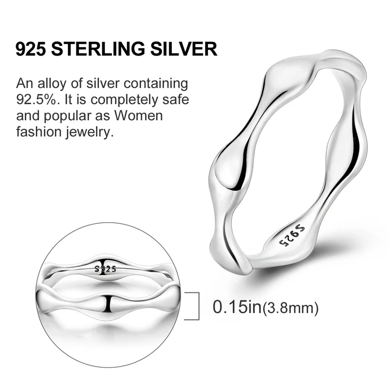 High-Quality 925 Sterling Silver Infinite Love Ring for Women