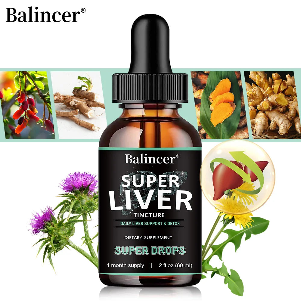 All-Natural Liver Support Liquid Drops with Milk Thistle