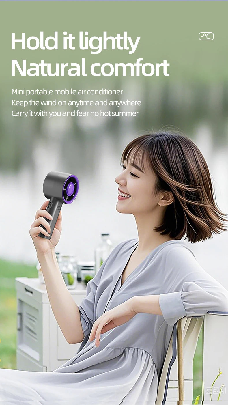 Portable Mini Handheld Fan | USB Rechargeable Mute Travel Fan