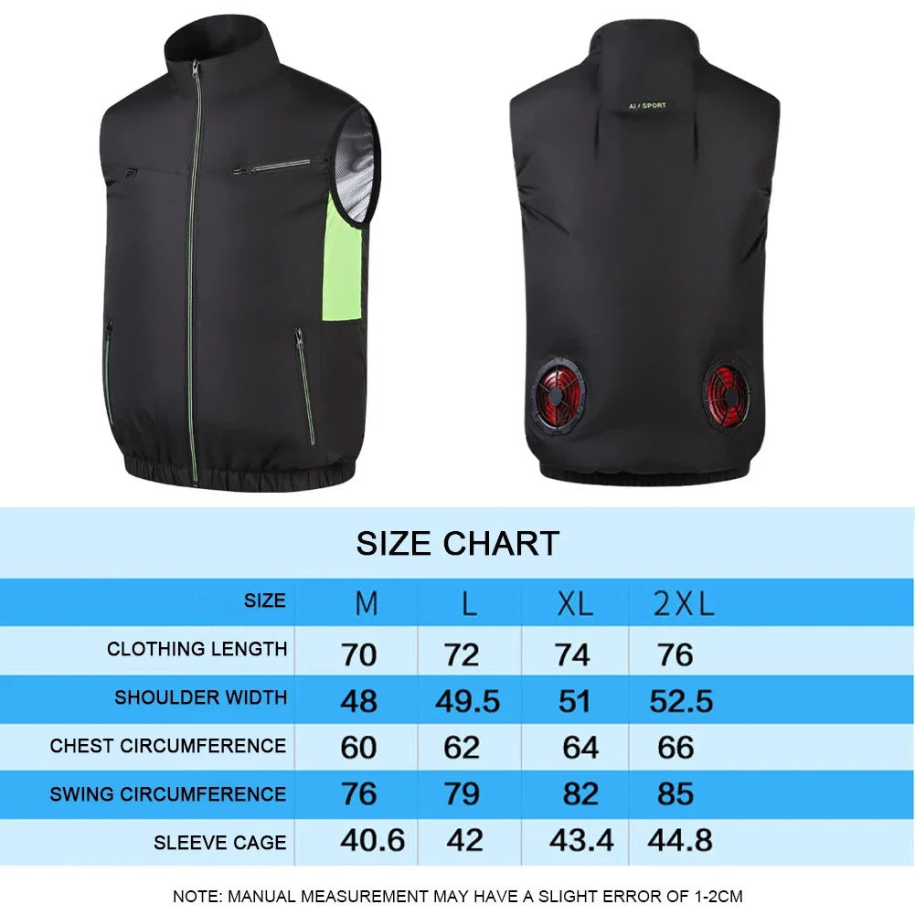 Cooling Fan Vest for Summer | Breathable Heat Resistant Jacket