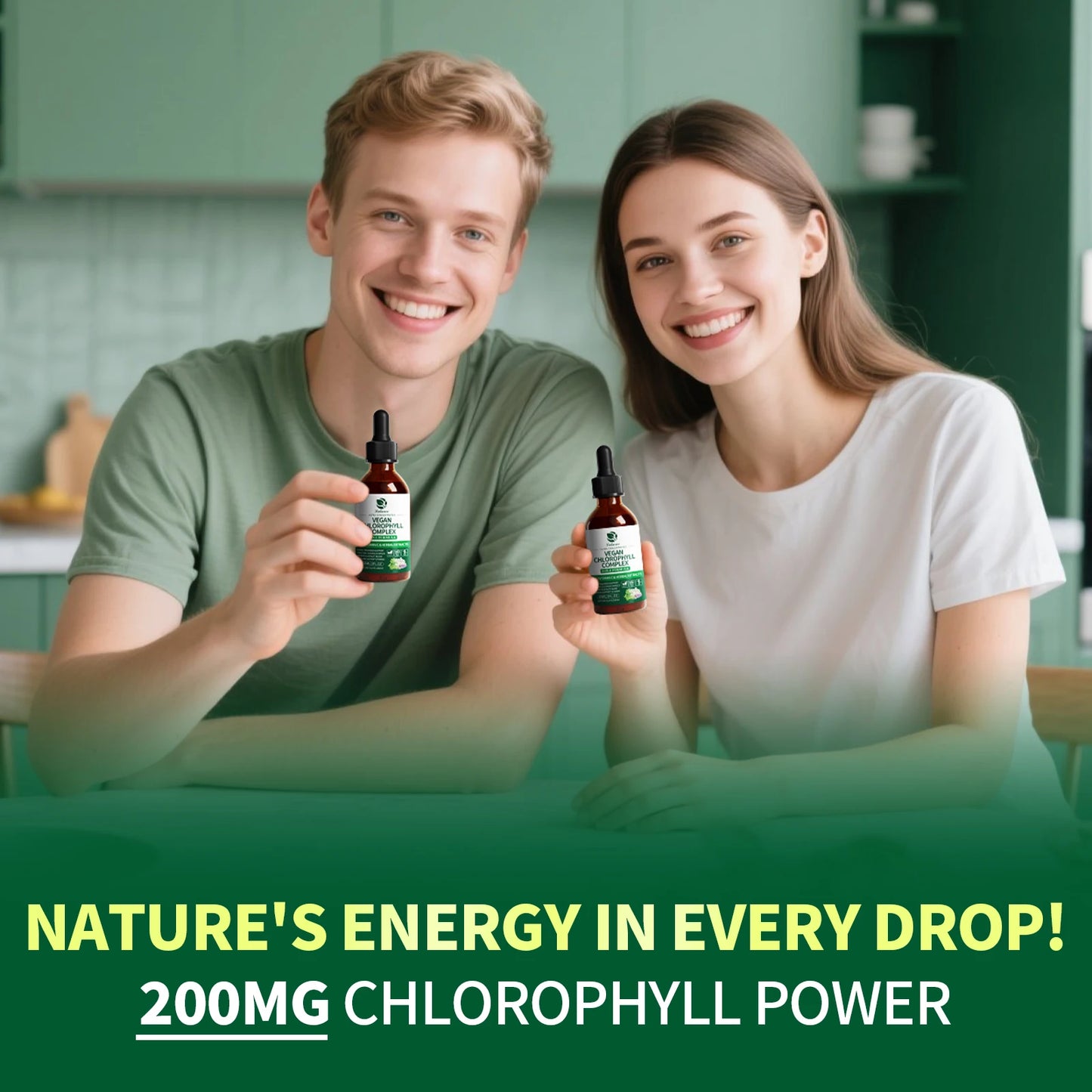 Natural Chlorophyll Liquid Drops for Immune & Gut Health