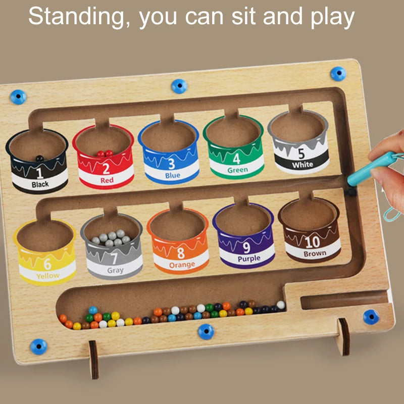 Children's Montessori Magnetic Pen Ball Game | Fun Learning Toy
