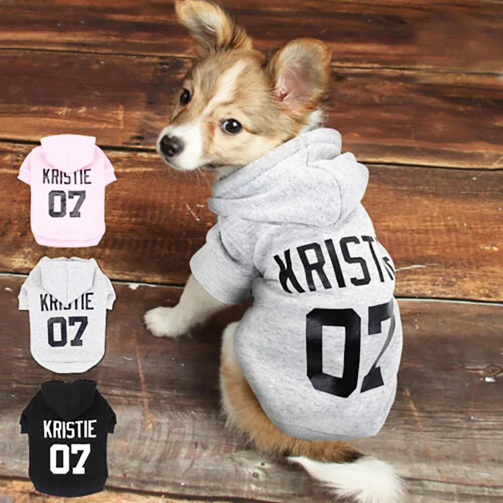 Stylish Custom Pet Dog Clothes | Cozy Hoodies for Warmth