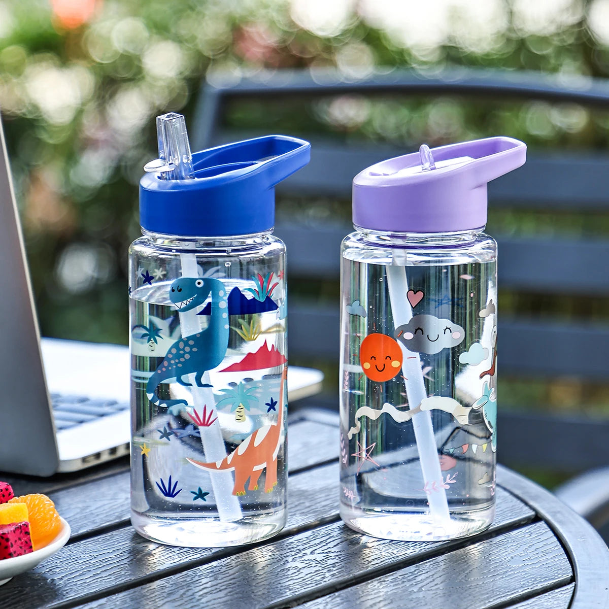 Cute Dinosaur Ice Cream Water Bottle | Portable and Fun for Outdoors