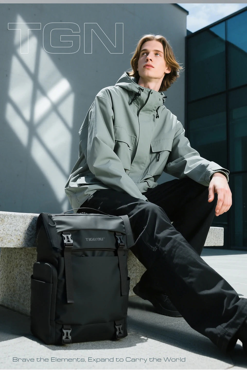 Waterproof Travel Backpack for Men | Expandable Business & School Bag