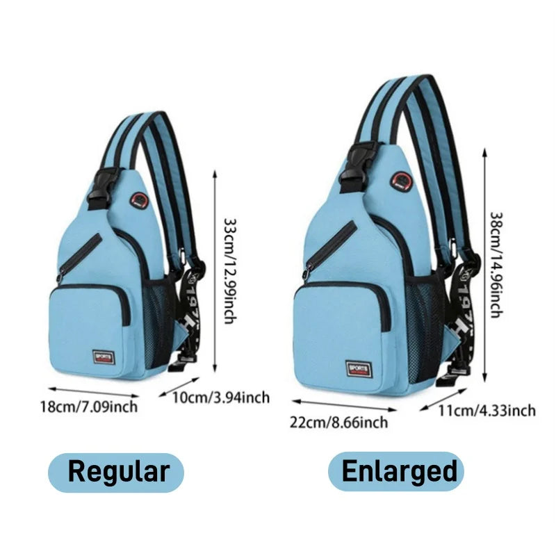 Adjustable Women's Chest Bag | Versatile Small Sports Backpack