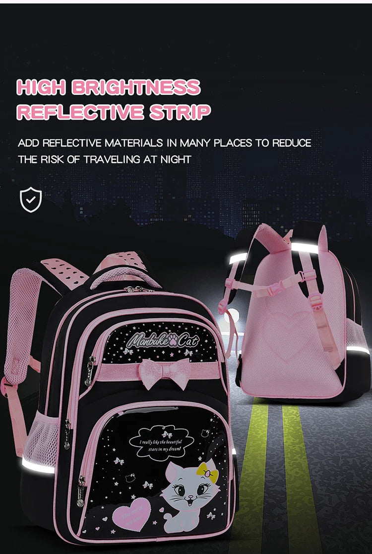 Cute Kitten Shoulder Bag | Adorable Backpack for School Girls
