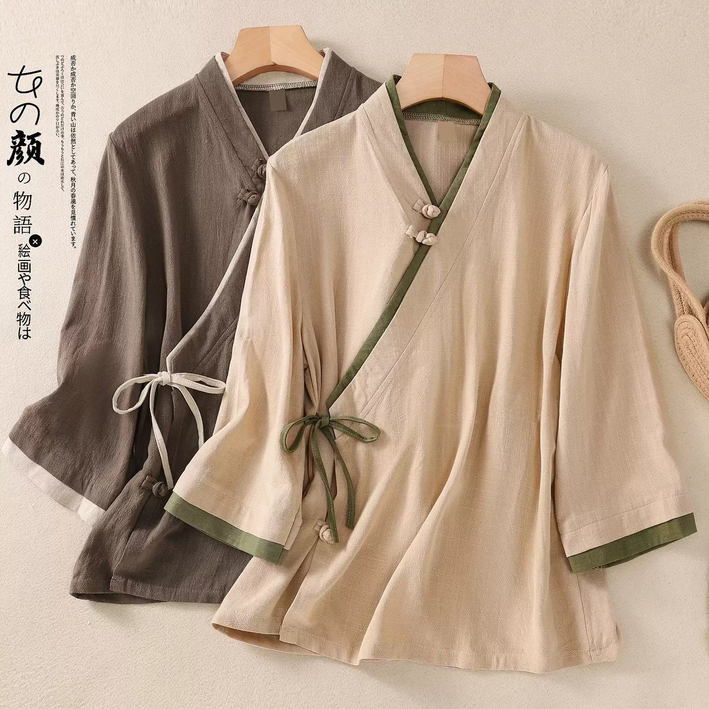 Women's Zen Chinese Top | Comfortable Summer Hanfu Tea Clothing