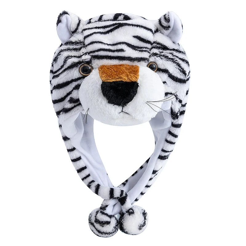 Unisex Funny 3D Bulls Head Plush Winter Beanie | Cozy Cartoon Hat