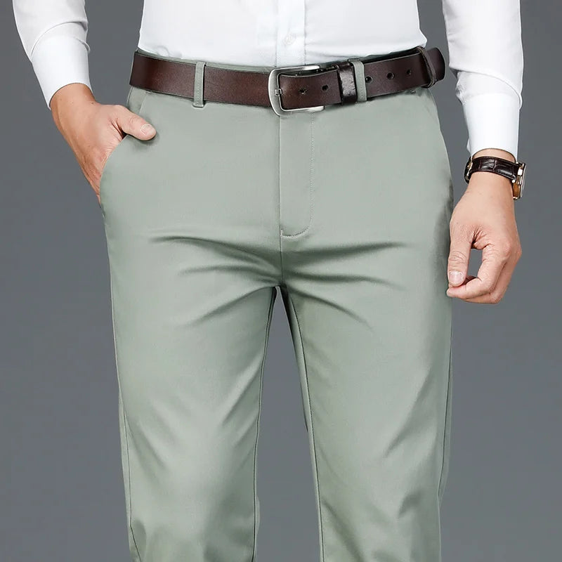 Men's Bamboo Fiber Casual Pants | Stylish Stretch Trousers