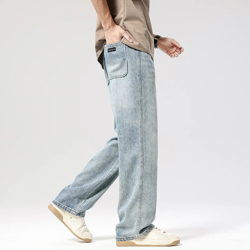 Men's Loose Vintage Casual Straight Jeans | Effortless Style