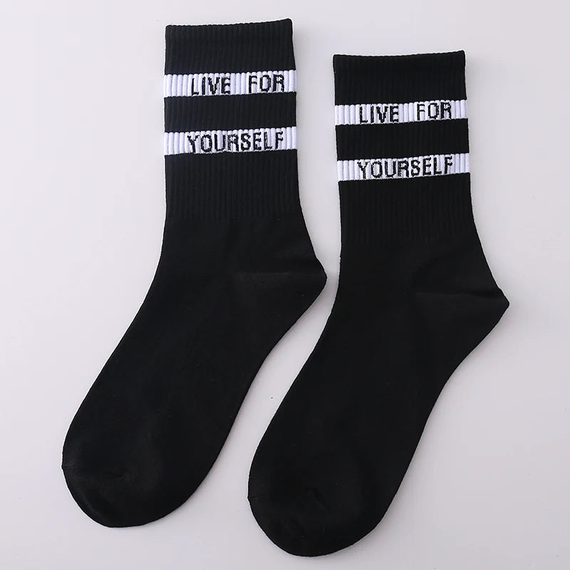 Funny Men's Crew Socks | Comfortable Cartoon Cotton Socks
