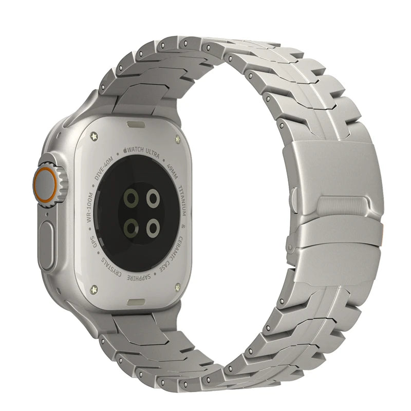 Titanium Color Metal Strap for Apple Watch | Premium Quality Band