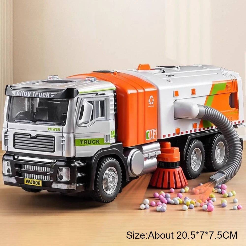 Electric Vacuum Cleaner Garbage Truck Model Toy for Kids