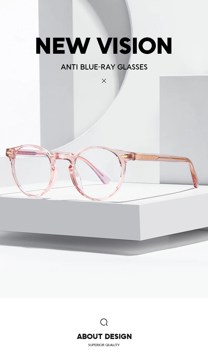 Stylish Women's Geometric Prescription Glasses | Blue Light Blocking
