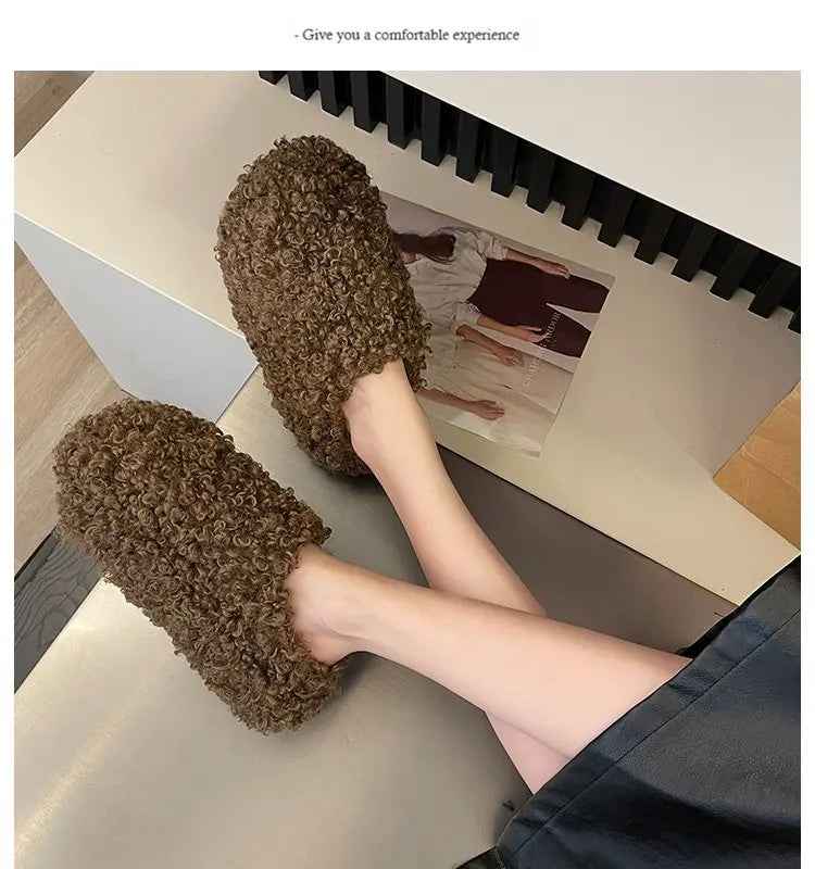 Warm Plush Velvet Slippers | Cozy Lightweight Home Footwear