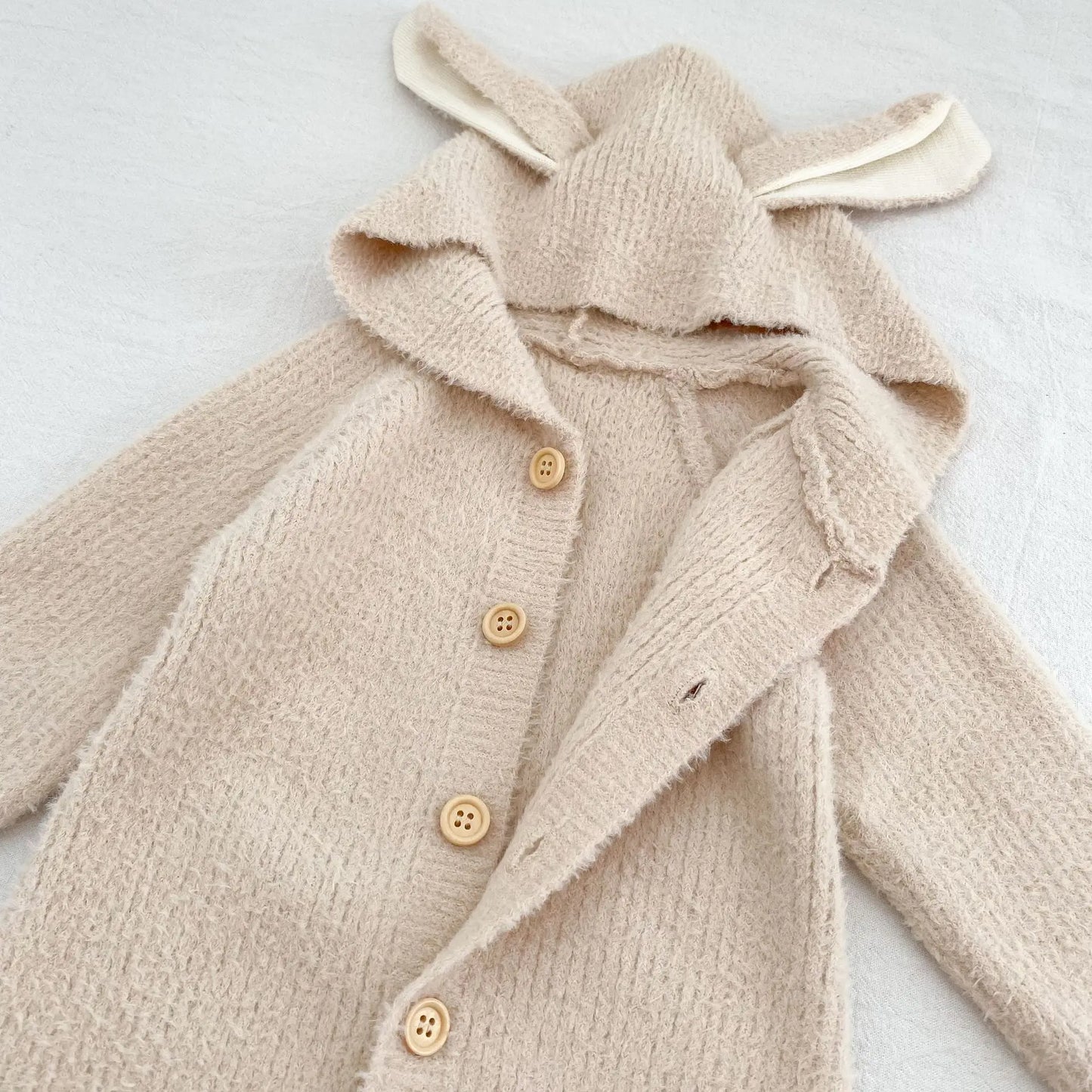 Cozy Cartoon Baby Rompers with Rabbit Ears | Adorable Infant Pajamas