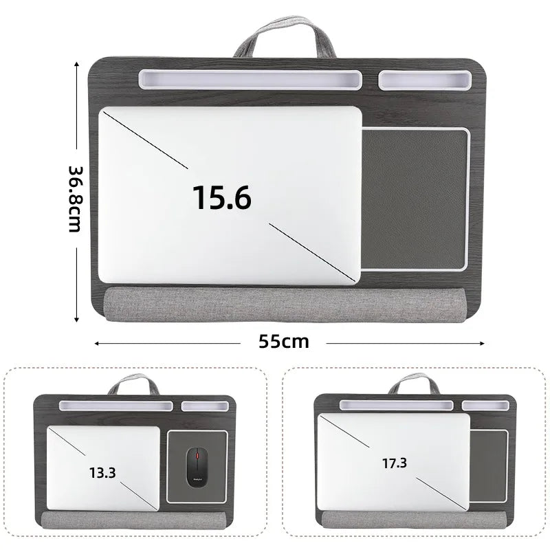 Portable Multi-Purpose Laptop Desk with Anti-Slip Mouse Pad