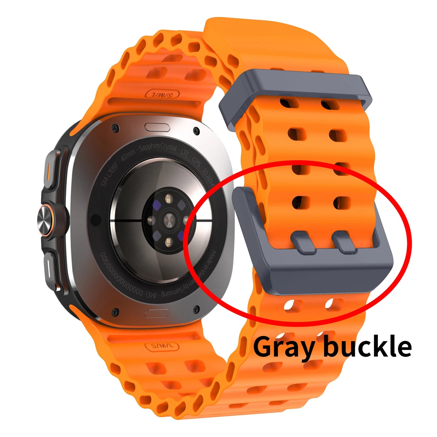 Silicone Watch Strap for Galaxy Watch Ultra 47mm | Comfortable & Stylish