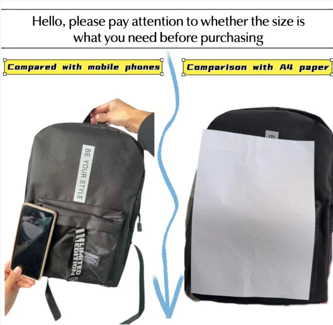 Stylish Unisex Fashion Backpack | Large Capacity Student Bag
