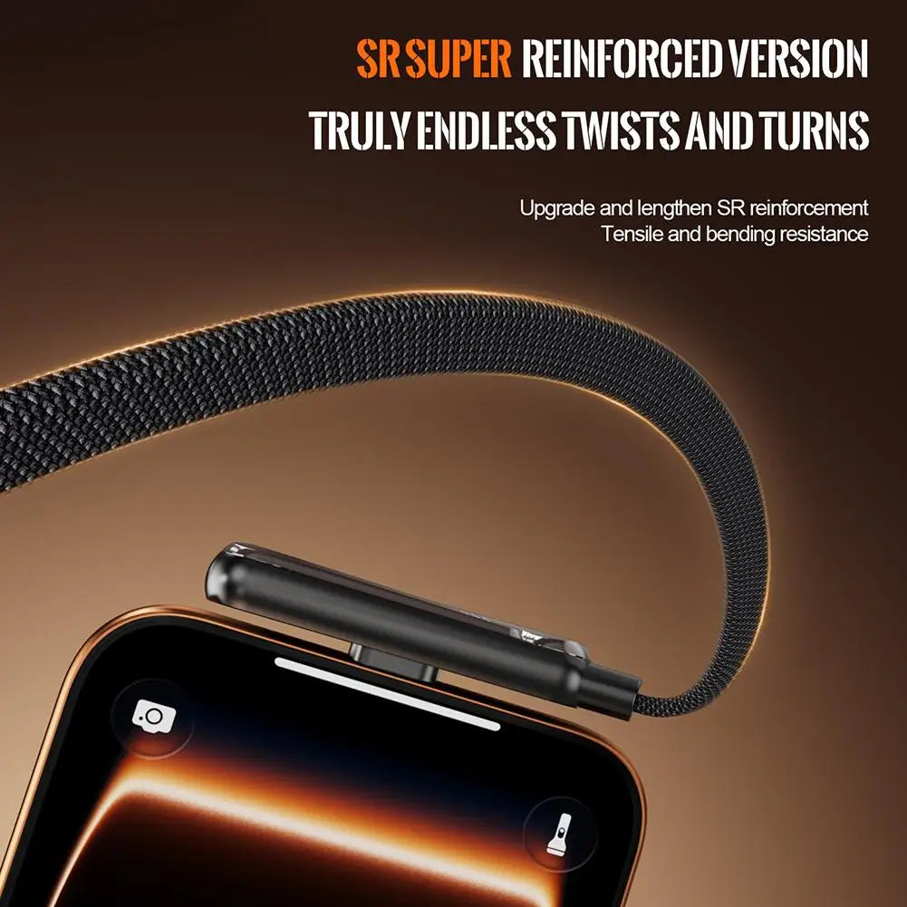 240W PD 2-in-1 Foldable Phone Holder & Fast Charging Cable
