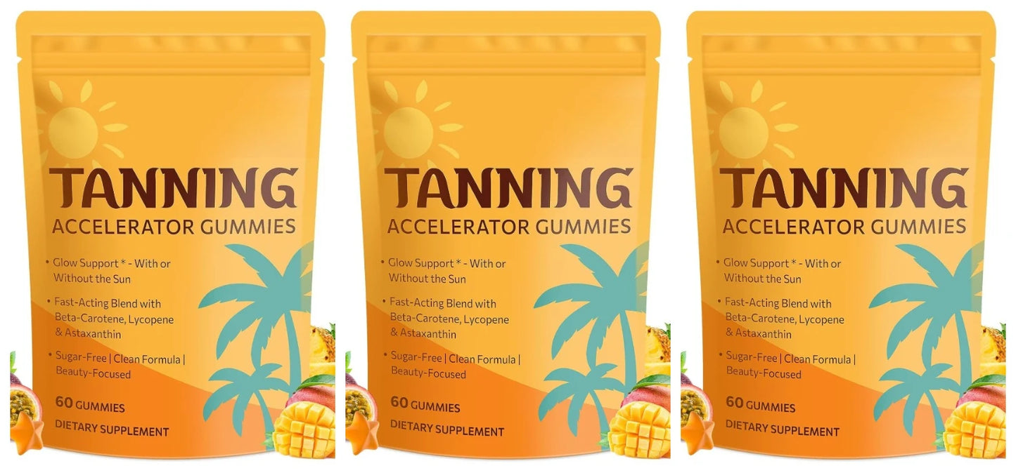Sunless Tanning Gummies with Astaxanthin & Vitamins | Dewy Glow