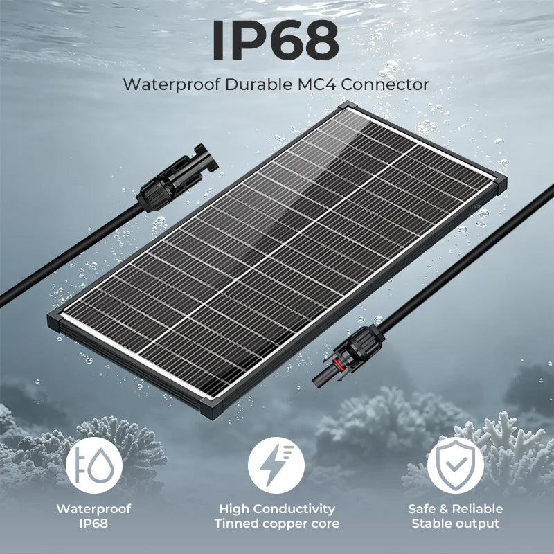 100W Solar Panel | High Efficiency Monocrystalline Module for All Needs